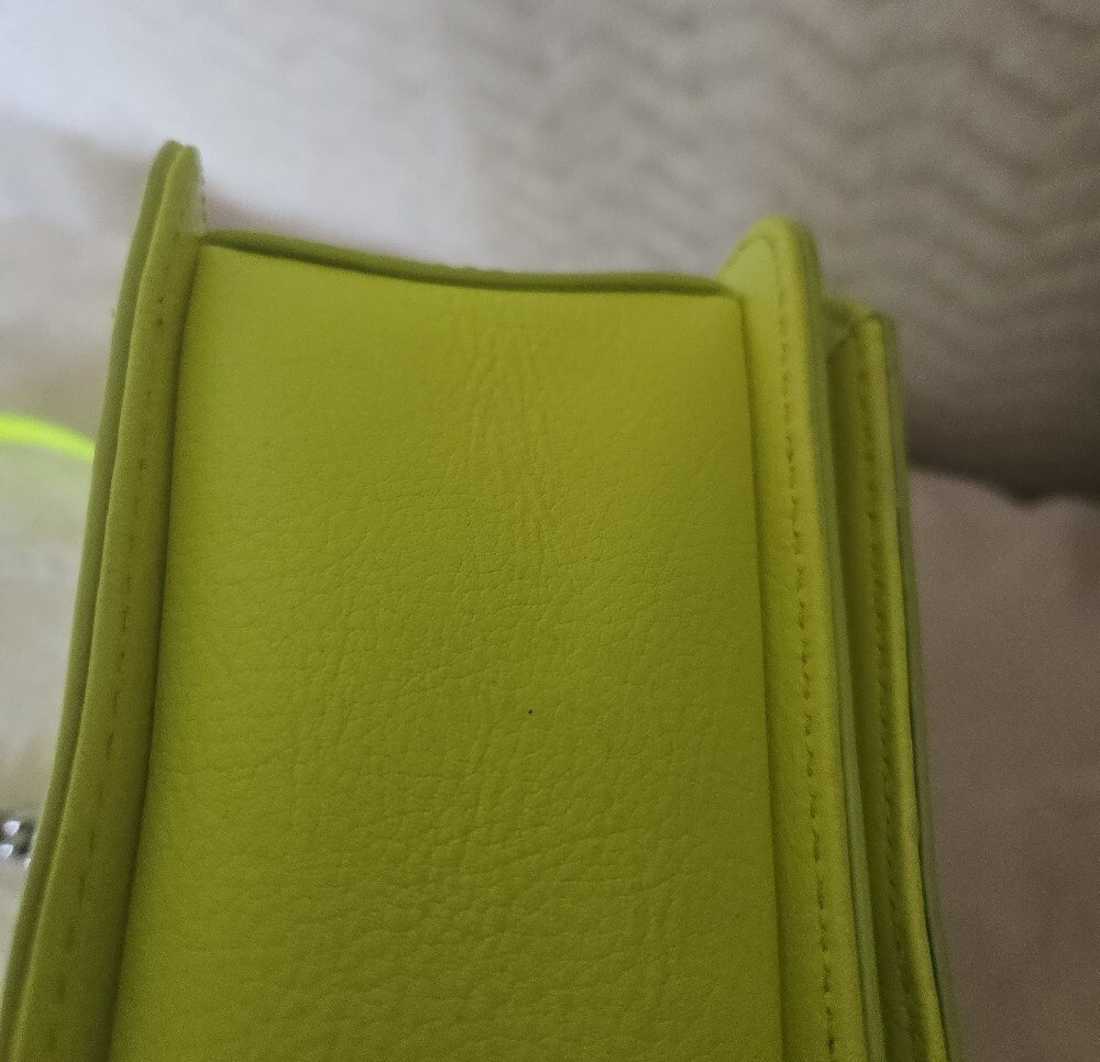 Rebecca Minkoff Neon Yellow Quilted Crossbody Shoulder Bag - Picture 3 of 7